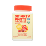 SmartyPants Vegetarian Organic Kids Daily Gummy Vitamins: Multivitamin, Gluten Free, Non-GMO, Omega-3, Probiotic, Vitamin D3, Methylcobalamin B12, Zinc; 120 Count (30 Day Supply)